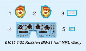 Orosz BM-21 Grad többszörös rakétavető - Trombitás 01013