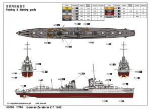 Cacciatorpediniere tedesco Z-7 1942 - Trombettista 05793