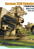 Reboque alemão de 2cm Flakvierling 38 - BRONCO CB35057