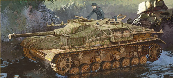 Sd.Kfz.167 StuG.IV Varhainen tuotanto w/Zimmerit - DRAGON 6576
