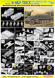 Sd.Kfz.7 8t puoliraitainen varhainen tuotanto - CYBER-HOBBY 6545