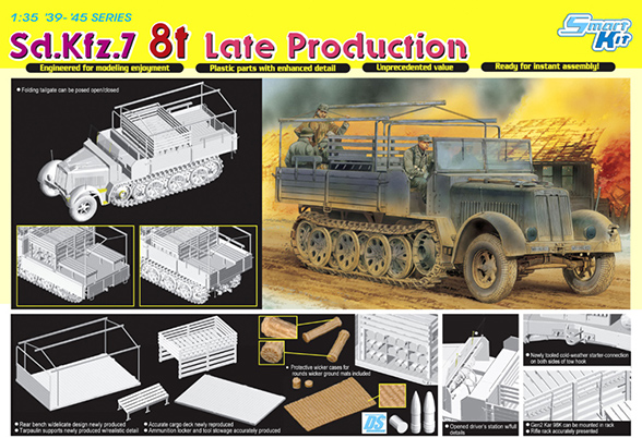 Sd.Kfz.7 8t Pozdní výroba - DRAGON 6562
