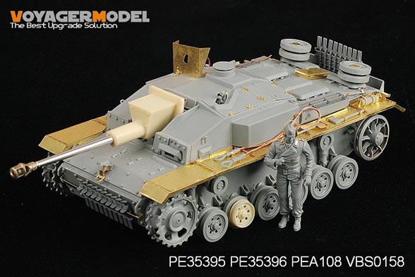 Vokiškas StuG.III Ausf.F8 rinkinys – VOYAGER MODELIS PE35395