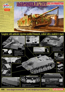 Jagdpanzer IV L/70(V) w/Zimmerit srpen 1944 Výroba - DML 6589