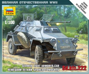 Obrnené vozidlo Sd.Kfz 222 - Zvezda 6157