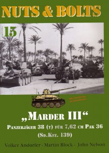 Mutterit ja pultit 15 - Marder III Panzerjager 38(t) turkis 7,62cm Pak 36 (Sd.Kfz.139)