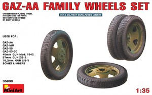 Conjunto de Rodas da Família GAZ-AA – MiniArt 35099